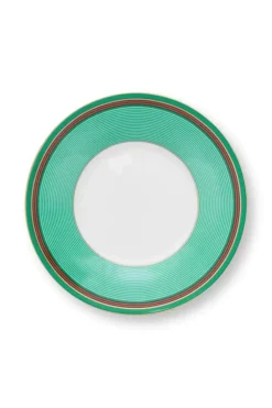 Pip Chique Stripes Cappuccino Tasse & Untertasse Rosa/Grun