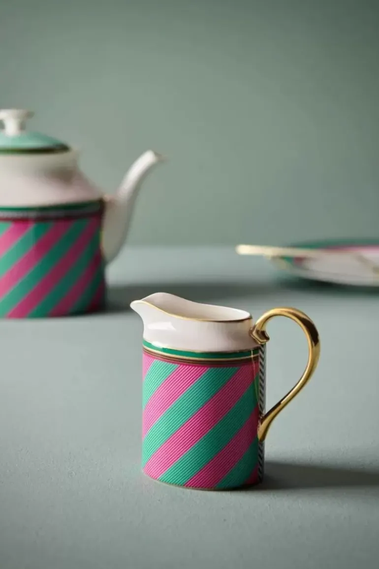 Pip Chique Stripes Kanne Klein Rosa/Grun