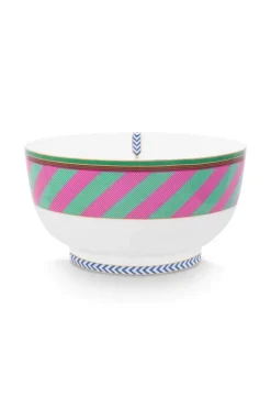 Pip Chique Stripes Schale Rosa/Grun 20.5Cm