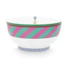 Pip Chique Stripes Schale Rosa/Grun 18Cm