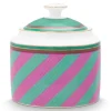 Pip Chique Stripes Zuckerdose Rosa/Grun