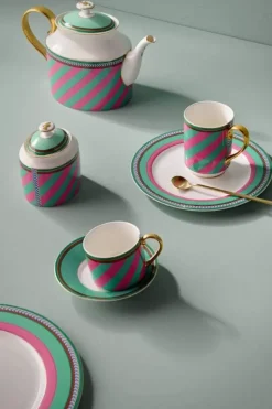 Pip Chique Stripes Zuckerdose Rosa/Grun