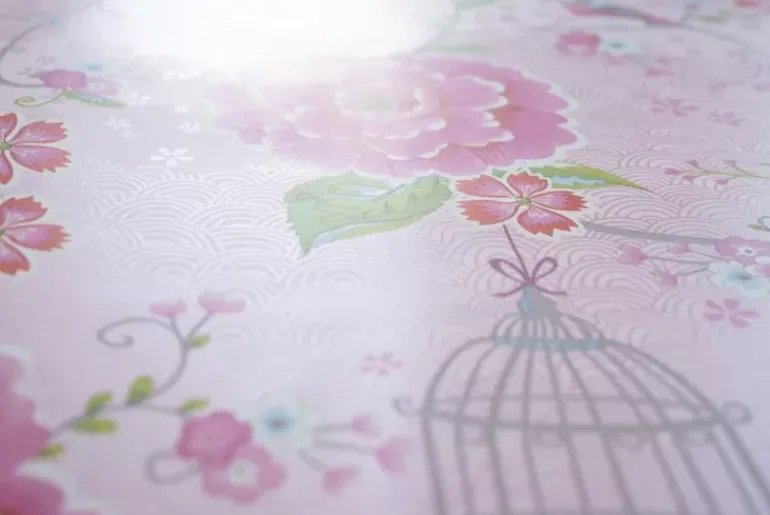 Pip Studio Birds In Paradise Vliestapete Rosa