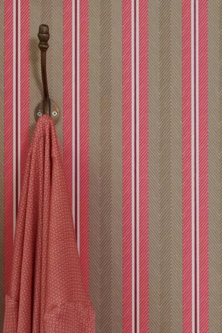Pip Studio Blurred Lines Vliestapete /Rosa