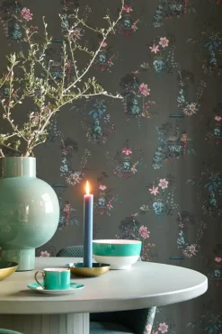 Pip Studio Chinese Porcelain Vinyltapete Dunkel
