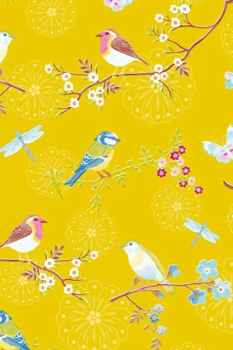 Pip Studio Early Bird Vliestapete Gelb