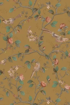 Pip Studio Good Nightingale Vliestapete Ocker