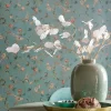 Pip Studio Good Nightingale Vliestapete Petrol