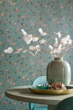 Pip Studio Good Nightingale Vliestapete Petrol