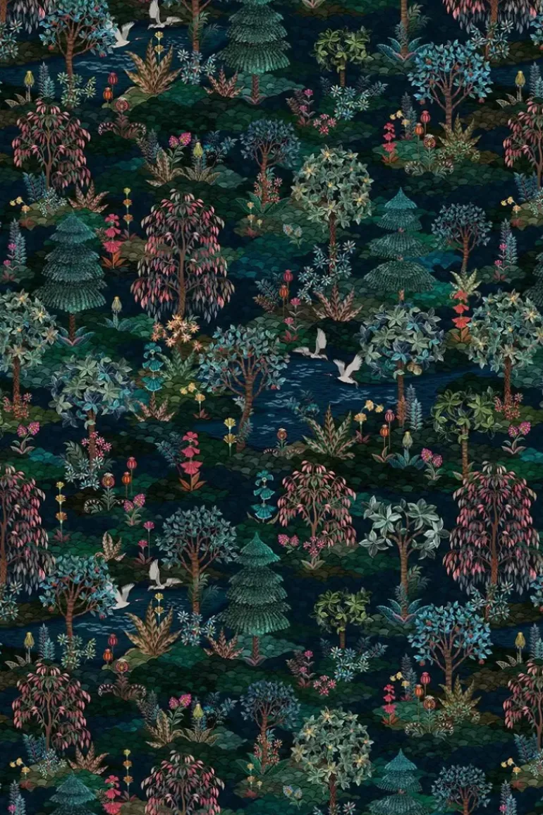 Pip Studio Pip Garden Infinito Wallpower Dunkelblau
