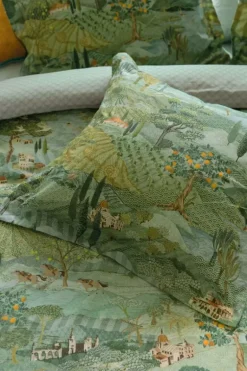 Quadratisches Zierkissen Toscana Grun