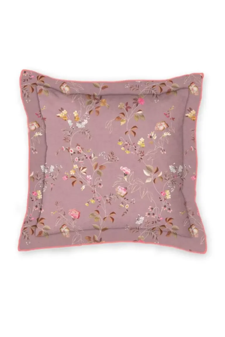 Quadratisches Zierkissen Tokyo Blossom Hellrosa