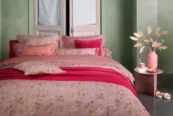 Quadratisches Zierkissen Tokyo Blossom Hellrosa