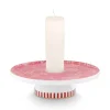 Royal Stripes Kerze Schale Blumen Rosa 14Cm