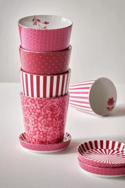 Royal Stripes Tasse & Teebeutelablage Dunkel