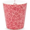 Royal Stripes Tasse Blumen Dunkelrosa