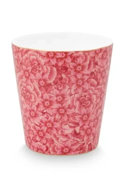 Royal Stripes Tasse Blumen Dunkelrosa