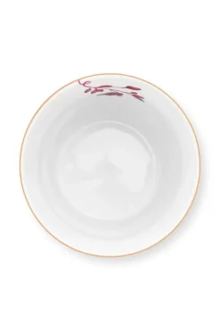 Royal Stripes Tasse Blumen & Teebeutelablage Dunkel