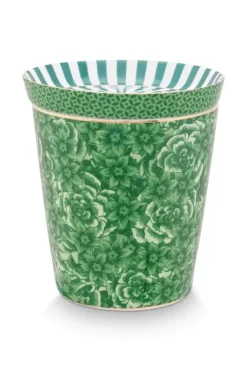 Royal Stripes Tasse Blumen & Teebeutelablage