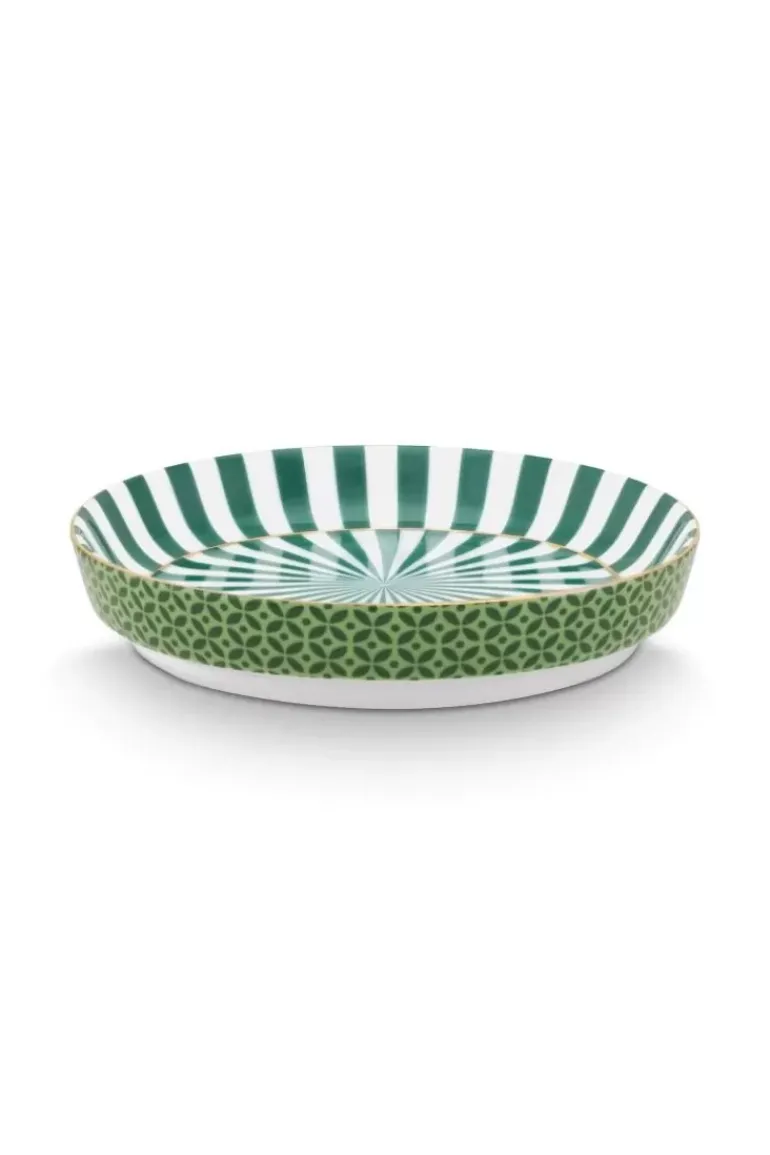 Royal Stripes Tasse Blumen & Teebeutelablage