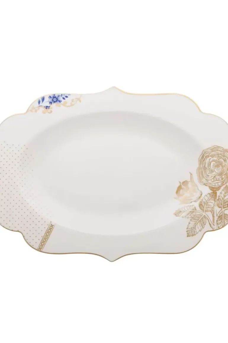 Royal White Oval Servierschale 40 Cm