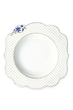 Royal White Suppenteller Golden Dots 23,5 Cm