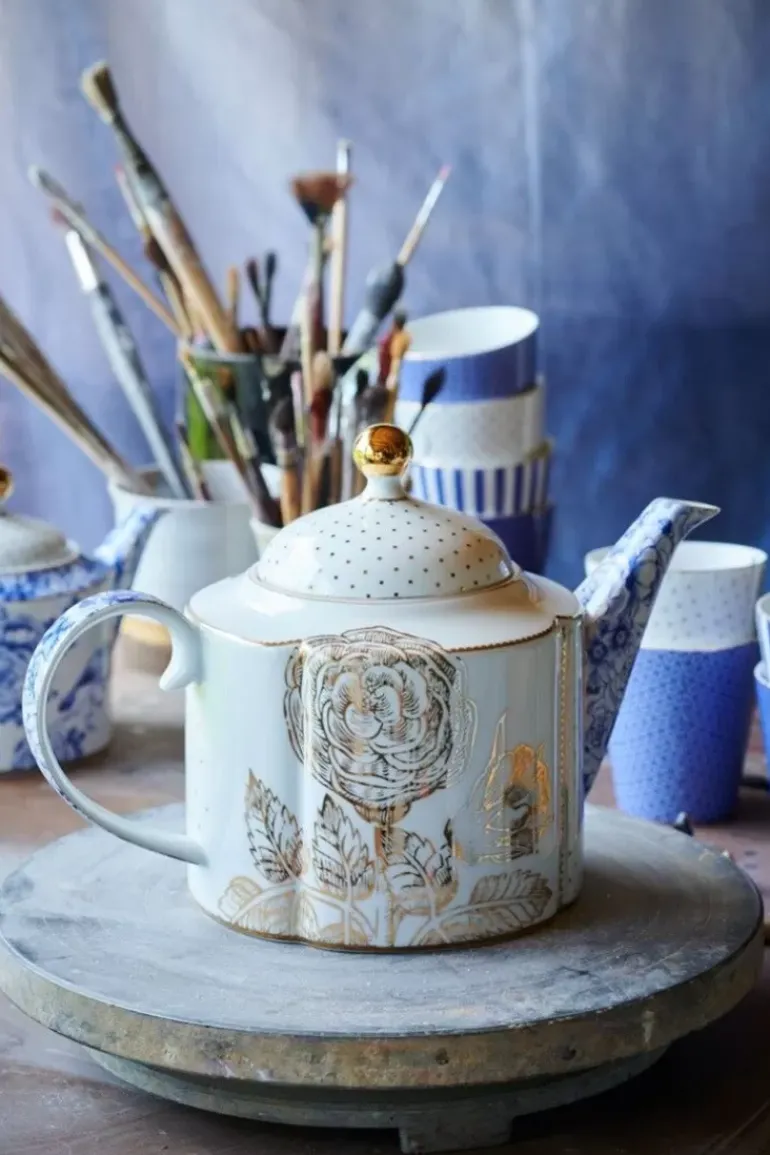 Royal White Teekanne Gross