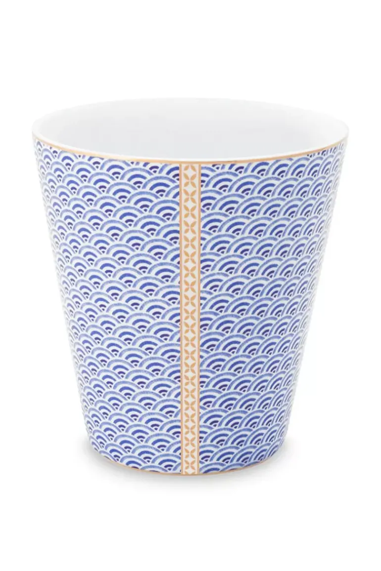 Royal Yerseke Tasse Blau Welle