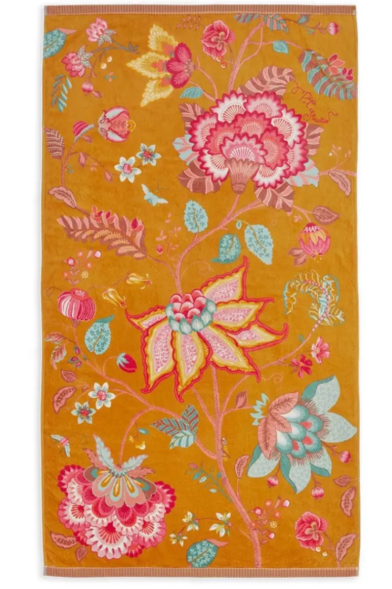Strandtuch Pip Flowers Gelb