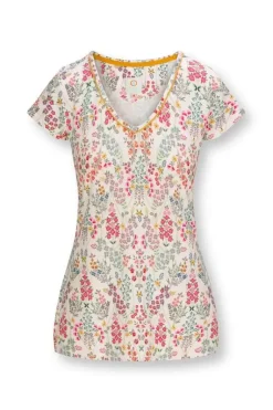 Top Kurze Armel Primavera Weis