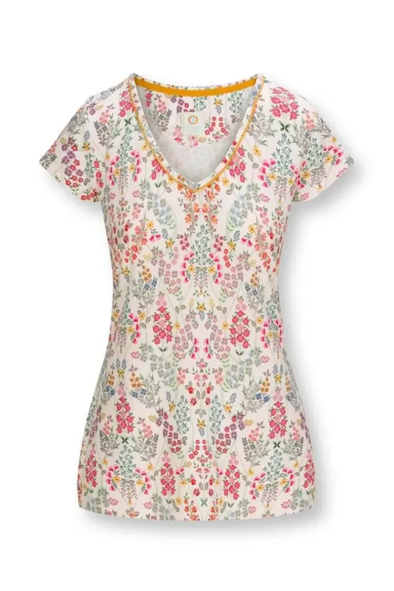 Top Kurze Armel Primavera Weis
