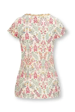 Top Kurze Armel Primavera Weis