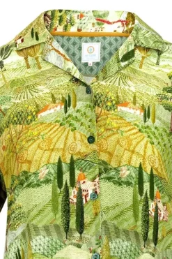 Top Kurze Armel Toscana Grun