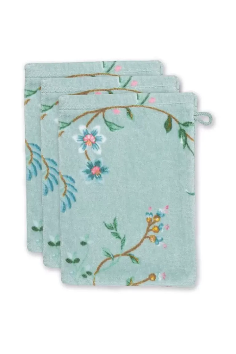 Waschlappen Set/3 Les Fleurs 16X22 Cm