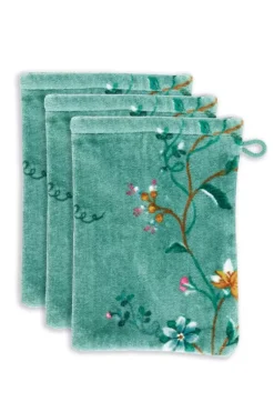 Waschlappen Set/3 Les Fleurs 16X22 Cm