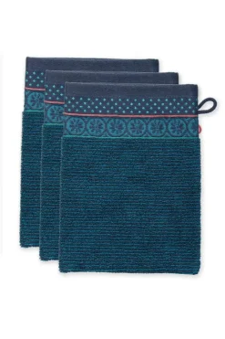 Waschlappen Set/3 Soft Zellige Dunkel 16X22 Cm