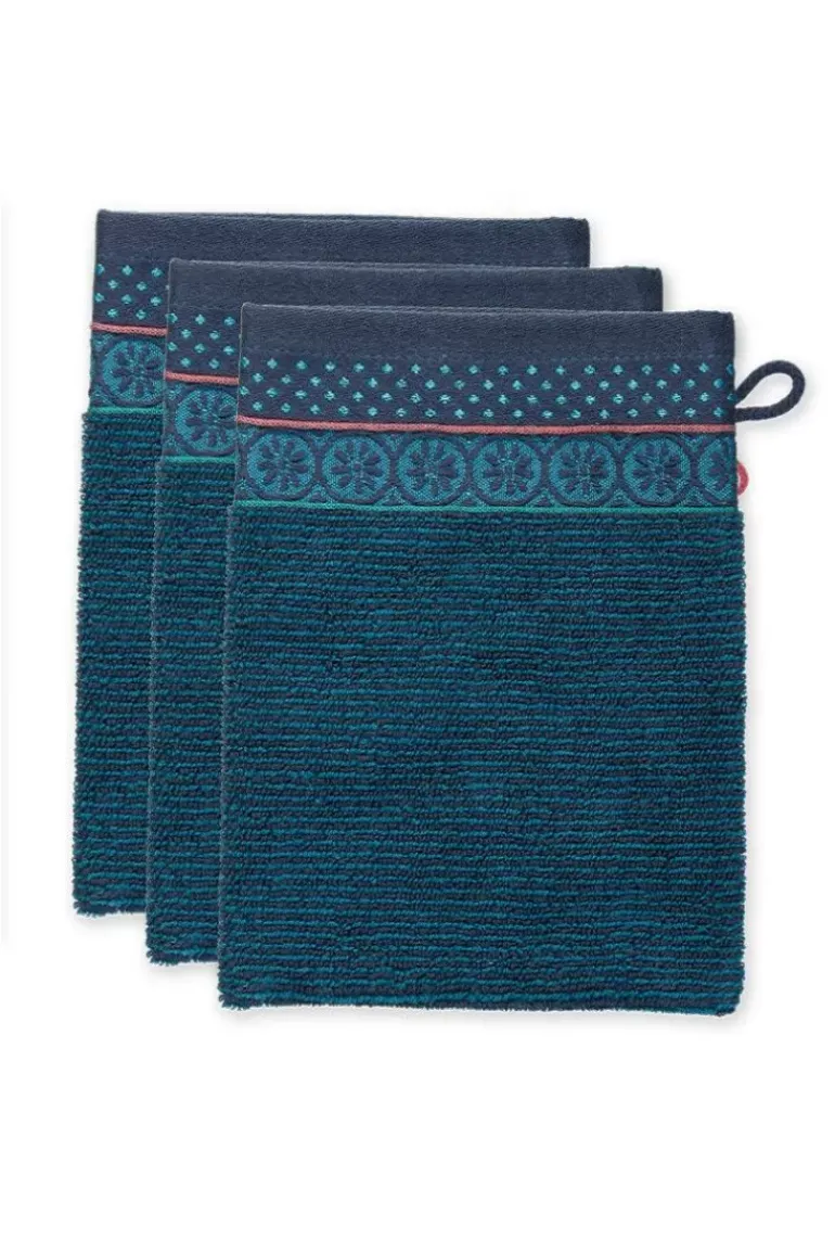 Waschlappen Set/3 Soft Zellige Dunkel 16X22 Cm