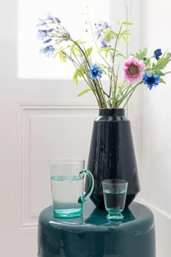 Wasserglas Twisted Blau