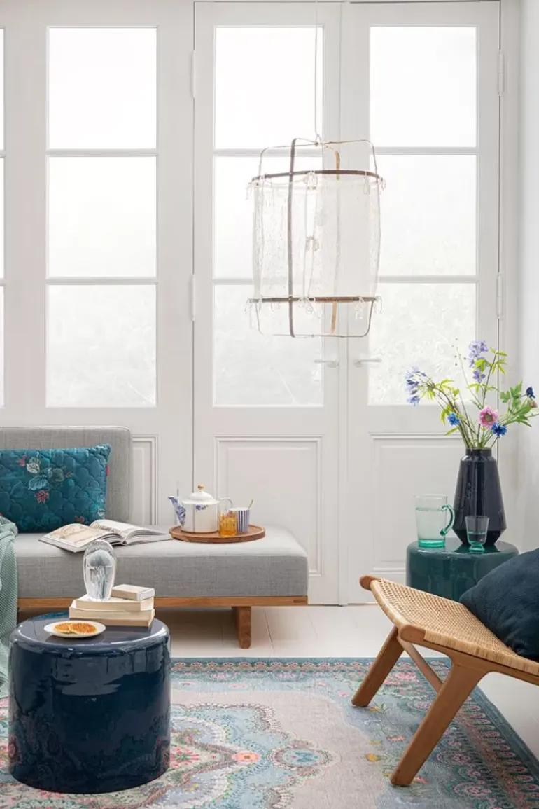Wasserglas Twisted Blau
