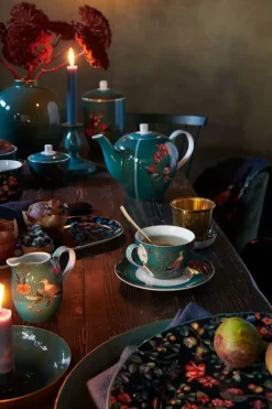 Winter Wonderland Cappuccino Tasse & Untertasse Grun