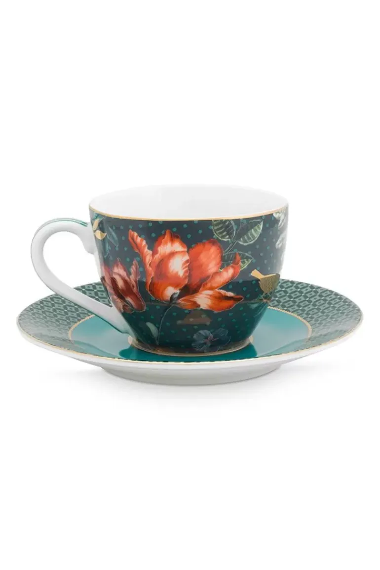Winter Wonderland Espresso Tasse & Untertasse Dunkelblauw