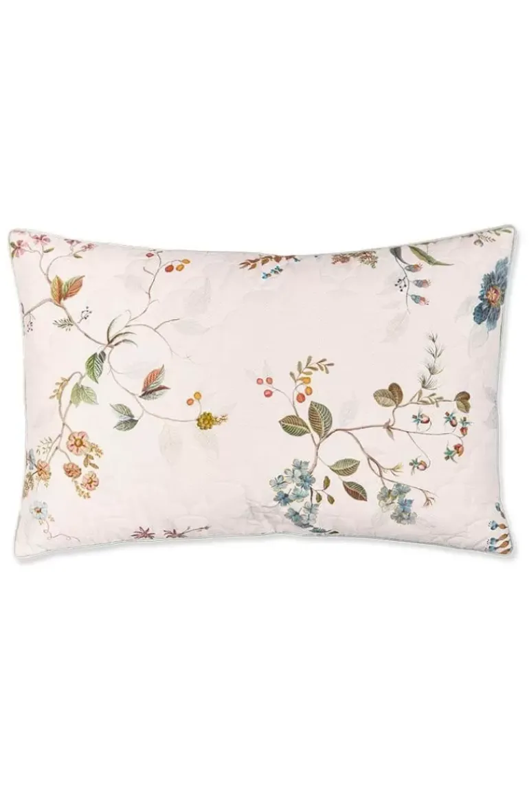 Zierkissen Quilted Kawai Flower Weiss